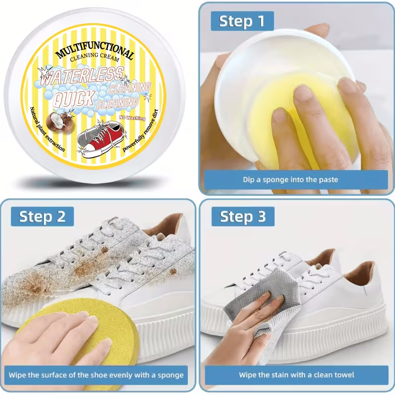 Multi-Surface White Shoe & Leather Cleaning Paste