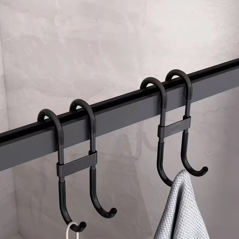 Rust-Resistant Door-Mount Shower Hook