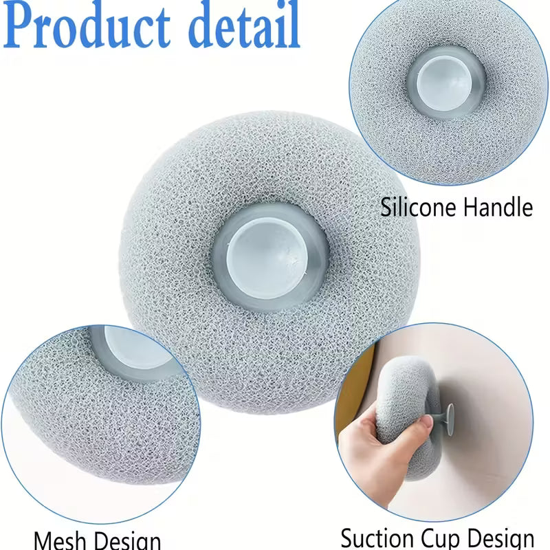 Suction-Cup Shower Brush